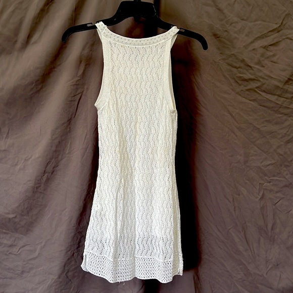 WHBM crochet white and silver tank top - Picture 2 of 4